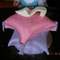 Pillow With Cinderella Slipper This was my 1st try at a pillow cake and I had trouble covering the pillows with fondant. Any advise is greatly appreciated.