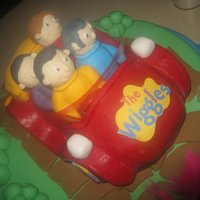 Wiggles Cake This is the Wiggles cake I made for my sons 2nd birthday as he's obsessed! I had planned to do a 2 tier but once i covered the cake i...