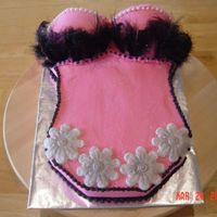 Lingerie Bridal Shower This bridal shower cake is made for a very classy lady who loves feathers & peals.