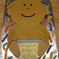 Baby Shower This cake is for a friend who had waited for 7 years for this to happen. She poured thru tons of baby shower cake pictures and settled on...