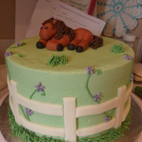 Horse Cake For A Benefit This cake was donated to help a little girl that received a serious head injury during a horse competetion. It is a Vanilla Bean cake with...