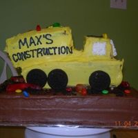My Nephew's B-Day Cake I am glad I took the pictures before I moved the cake. When I arrived at the party the dump truck, well lets just say it had dumped the...