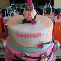 Who's Turning One Owl Cake I created this cake for my youngest daughter's 1st Birthday.