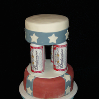 Budwiser Grooms Cake I did this for a Groom that loved the Rebel Flag and Budwiser...so this is what I came up with. This was a very rushed cake, so I didn'...