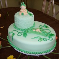Male Sweet Pea Baby Shower Cake This was the first cake I made involving the sweet pea theme. So the whole idea was for the top cake to be one saved for the child's...