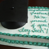 Graduation Cap Cake I made this for my brother's graduation. I used the Wilton ball pan for the cap and covered it in fondant.