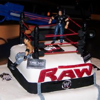 Wrestling Cake Wrestling Cake made for my Grandsons birthday