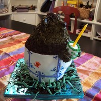 Groundhog Cake After Colette's groundhog cake - chosen because my son's birthday is Groundhog's Day.