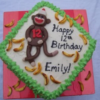 Sock Monkey Cake A gluten-free cake for a sock monkey party. Since marshmallow molds sometimes use flour, the cake is primarily decorated with buttercream...