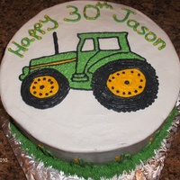 John Deere 30Th Birthday All buttercream. Inspired by many CC cakes.