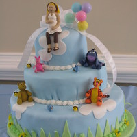 Pooh Shower Cake Shower cake made for my niece's baby shower!! It was my first "big" cake. Thank you Aine2 for the inspiration and thanks to...