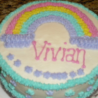 Mom-In-Laws Birthday Cake This is my final cake in Wilton's Course 1 class.