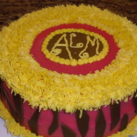 Astria's Birthday Cake I got the idea from several CC users. Thank you. Cake is strawberry with white chocolate strawberry ganache (from this site). Zebra stripes...