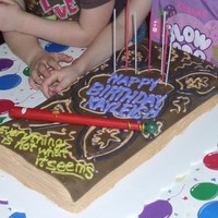 Wizard's Spell Book I made this cake for my daughter's 7th Birthday party. It's suppose to look like the spell book off of the Wizards of Waverly...