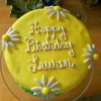 Sister's Birthday Cake This was my first cake that I made using marshmellow fondant and the rest is history.. I never looked back. It was my take on a wilton cake...