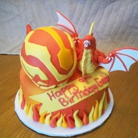Bakugan Dragonoid Cake This cake was requested to me and I had a great time making it. I lightened the cake by using an easter egg in the center of the body. Then...