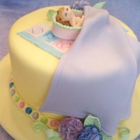 Sleep And Snuggle This cake I made for my fondant and gumpaste class via wilton. I used the jewelery box technique to make the bassinette and used the...