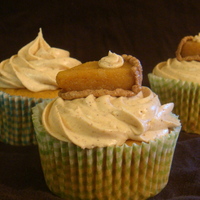 Pumpkin Pie Cupcakes Pumpkin Pie flavored cupcakes with Ginger spiced cream cheese buttercream. Used a few left over cupcakes to make cakeballs, then made...
