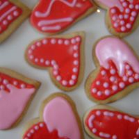 Heart Cookies These were a lot of fun to do. NFSC recipe and royal icing.