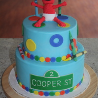Elmo Cake Elmo birthday cake. This is the first cake that my soon to be business partner (akginny.. check her page out, she has some great stuff!)...