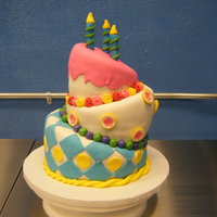 First Topsy Turvy Topsy Turvy cake made for my niece's 3rd birthday. Not only is this only the second cake I've ever made, it's my first Topsy...