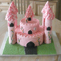 Birthday Cake First attempt at a Castle cake...stll lots to learn..