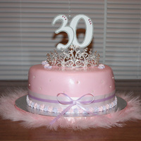 30Th Birthday Cake Cake was made for my friend who turned 30. She wanted a princess theme, so this is what I came up with.