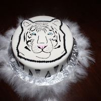 White Tiger 9 inch double-layer cake