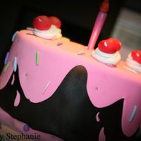 Birthday Cake I got his idea from some girl on flicker it was a cute idea ; )