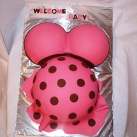 Pregnany Belly Baby Shower Cake 