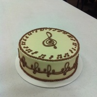 Music Notes For cake class. Good piping practice!