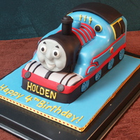 Thomas The Tank For whomever thinks a Thomas cake would be easy: It's not. But it was fun! Thanks for looking!