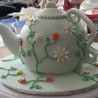 Mother's Day Teapot Yellow cake with choc buttercream. I wondered for about two days why the handle wasn't hardening but realized (way too late!) that I...