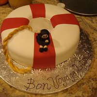 Going Away Party Cake This cake was created for a bon voyage party.