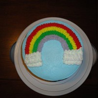 Wilton Course 1 Here is my first cake for my Wilton class. Think I did a pretty good job.