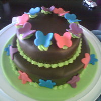 Simply Butterflies This cake was for my sister. All chocolate and fondant.