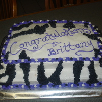 Graduation Zebra Stripes 