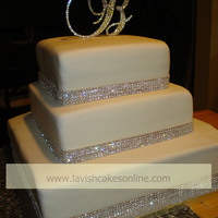 Rhinestone Wedding Cake 