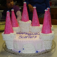 My 1St Castle Cake I made this cake for my 5 yr. old niece. I'm currently taking Wilton Course 1 and this is my first attempt at a castle cake. The...