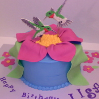 Hummingbird Cake A friend asked me to make a hummingbird cake for his wife for her birthday. This is what I came up with--hope she likes it!