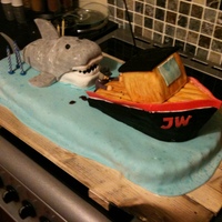Jaws Cake. The Jaws Birthday Cake.