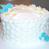 My First Cake Class Cake This cake was made for my Wilton 2 class.