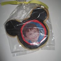 Photo Mickey Mouse Cookie Mickey Mouse Cookie with edible picture.