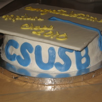 Graduation Made this at the last minute. It's Colombia Torta cake that my mom made and decided to take to a graduation dinner. So I covered it in...