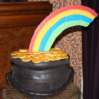 My Very Own Pot Of Gold The cake was made with "Elvis Presley's" whipping cream cake and frosted with buttercream, although the cake doesn't...