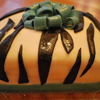 Zebra Striped Birtday Cake This was my first time doing animal print. I think it turned out pretty good, but i wasn't happy with the black fondant, it kept...