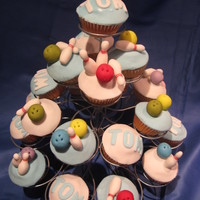 Bowling Cup Cake 
