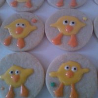 Easter Chicks Easter Chicks Rolled sugar cookie with corn syrup frosting