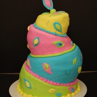 Topsy Turvy Class Cake This cake was my first topsy turvy cake! I had a lot of fun with it!