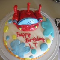 Little Einstein's Rocket My very first themed fondant cake-vanilla cake with vanilla buttercream-everything is made from MMF